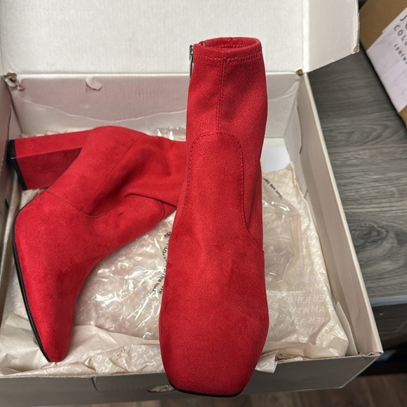 Marc Fisher Womens Need It Faux Suede Ankle Ankle Boots - Picture 5 of 5